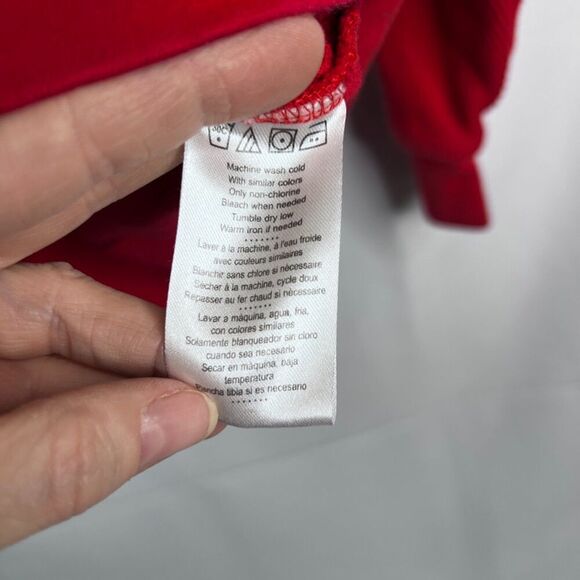 Polaris Racing Red Hooded 100% Cotton Full Zip Thermal Sweatshirt Size Medium - Picture 11 of 13